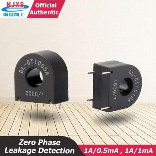 Pin Type PCB Residual Current Transformer DL-CT1005A 1A/0.5mA DL-CT1010A 1A/1mA small zero phase pcb mounting