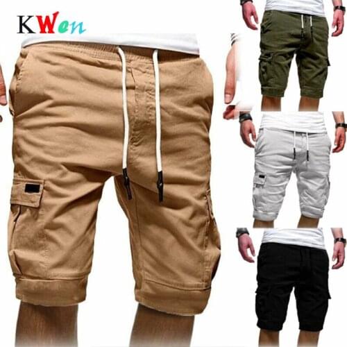 Casual Male Comfortable Shorts Baggy Gym Elastic Waist Pockets At Knee Height Custom Logo Factory Customization