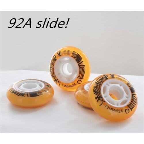 92A 72mm 76mm Inline skates wheel for SEBA HV High HL WFSC KSJ WFSC Roller Patines tires transparent Slide Rodas 8 pcs/lot