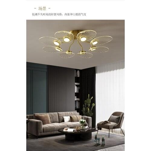Light luxury ceiling lamp living room lamp headlight three-color light 2020 new personality creative master bedroom lamp