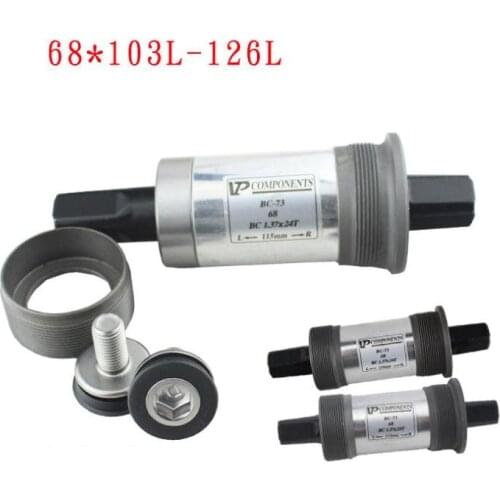 Top quality Bottom Bracket Square Hole Bearing 68*110.5/113/115/118/120/122.5/124.5/126/127.5mm Axis Bottom Bracket Square Taper