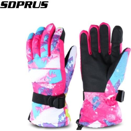 Women Men Waterproof Winter Ski Gloves Touch Screen Warm Gloves Windproof Anti-slip Gloves for Outdoor Snowboard Motorcycle