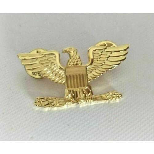 Military US Marines Collar Hat Pin Eagle Rank Badges Insignia Device armyshop2008
