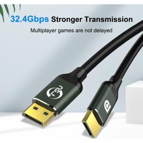 1m 1.5m 2m 3m 5m Displayport 1.4 Cable 8K 4K HDR Display Adapter Cable For Video PC Laptop TV DP 1.4 Display Port Video Cables