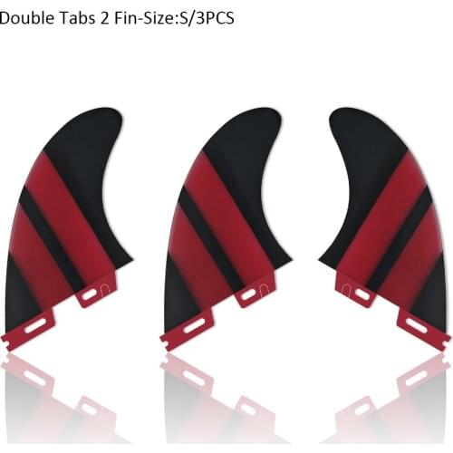 Double Tabs 2 Fins S/M/L+GL fins 2pcs3pcs/5pcs Set Surfboard Fin Fibreglass Fins Double Tabs 2 Quilhas Fins