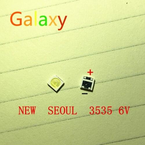 2000pcs For SEOUL Original LED LCD TV Backlight Application LED 3535 Light Beads Cool white High Power 2W 6V