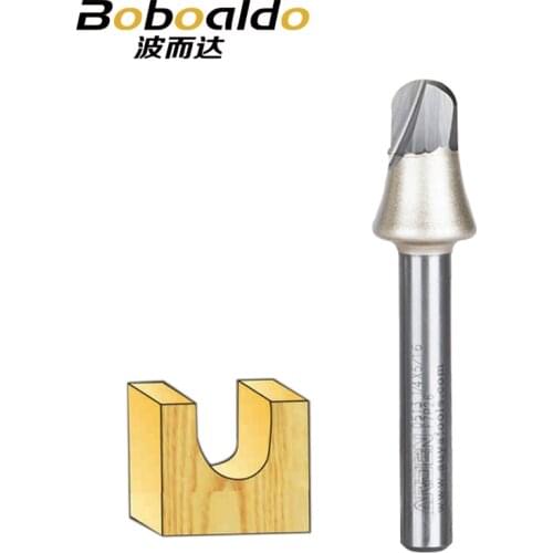 Arden 1/4 1/2 Shank Industrial Grade TCT Round Nose Grooving Cutter Metric TCT Core Box Bit Router Bit