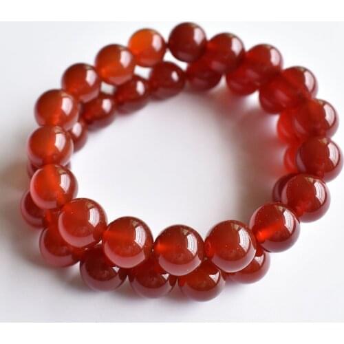 2PC Natural red onyx Bead Bracelet man Women Girls Fashion Stone Handmade Strength Yoga Healing Energy Jewelry Gift free shippin