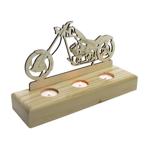 Didideko Wood Tealight Candle Holder Chopper