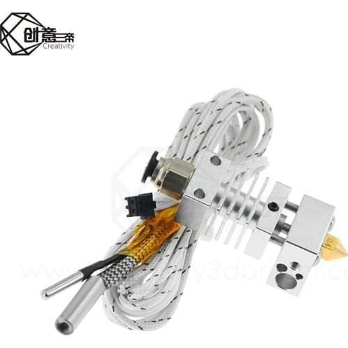 CR10 Hotend Extruder Long Distance V6 Extrusion12v50w J-head Thermal Heat Break Throat 1.75mm for CR10 3D Printers parts