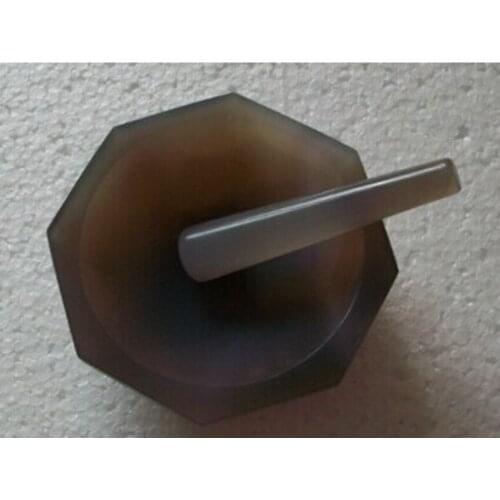 Natural Agate Mortar and Pestle ID=100 mm 4" Inch Lab Grinding