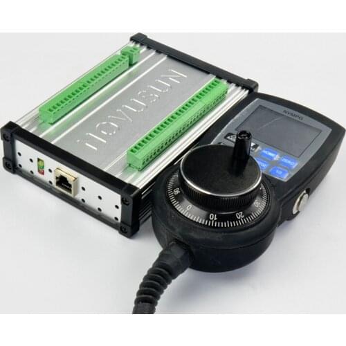 MACH3 Ethernet port 6 axis Montion Controller NVEC400 with the handwheel