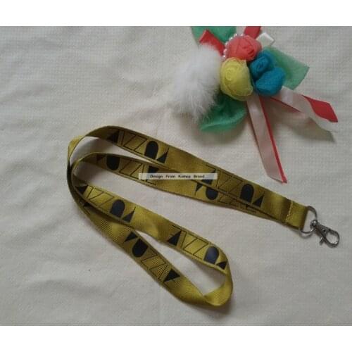 Fashion lanyard 300pcs/lot Promotion White Polyester Neck Lanyard With Logo Imprint Cheap Gift Lanyard Strap For Phone