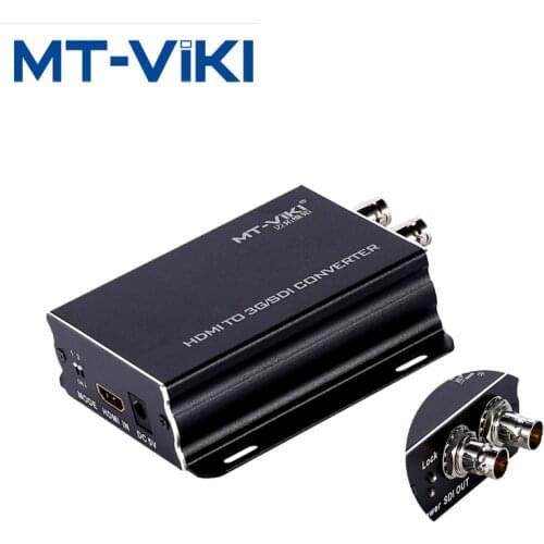 MT-VIKI HDMI To HD/SD/3G SDI Converter Video Adapter Full HD High Quality HDMI In 2*SDI Out HDMI2SDI 1080P SDI-H03
