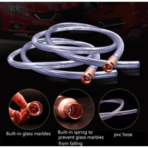 1 Set Water Oil Transfer Copper Pump Petrol Liquid Manual Pump Syphon Fuel Saver Auto Accessories Car Fuel Gas Pump PVC Pipe