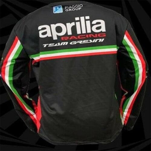 New Motorcycle Mens Jersey Quick dry Moto GP Racing For Aprilia Team Shirt Motocross ATV Motobike Long sleeve T shirt