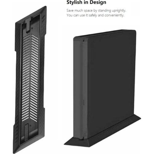 Ps4 Slim Vertical Stand Dock Mount Supporter Base Holder for Sony PS4 Slim Black hot sale
