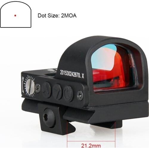 Canis Latrans Tactical Red Dot Scope 2 MOA Red Dot Sight 20mm Waterproof Shockproof for Real Hunting HK2-0078