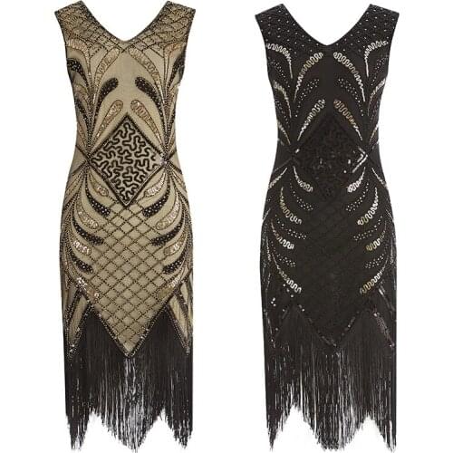 Top Gold Black Vintage Sequin Embroidery Sexy Prom Women Club Long Cocktail Party Dresses Vestido De Festa Curto 74550