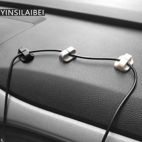 1 Clip Silicone USB Cable Organizer Cable Winder Desktop Tidy Management Clips Cable Holder for Mouse Headphone Wire Organizer