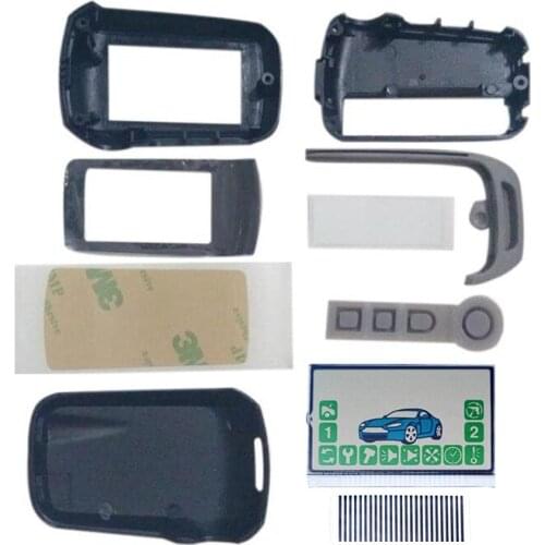 10PCS/lot A92 Keychain body Cover + LCD Display Flexible Cable Zebra Stripes For StarLine A94 A92 Car Alarm Key Case Keychain