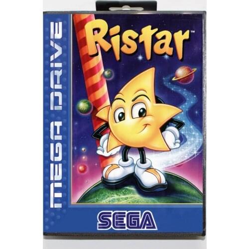 Ristar 16 bit MD Game Card With Retail Box For Sega Mega Drive For Genesis