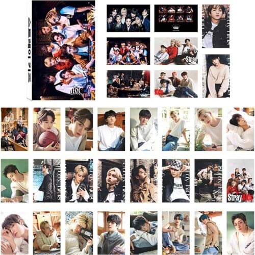 32pcs/set Kpop STRAYKIDS Lomo Card Stray Kids GOT7 TXT TWICE AESP Photocard HD Photo Print Album Photocard For Fans Gift