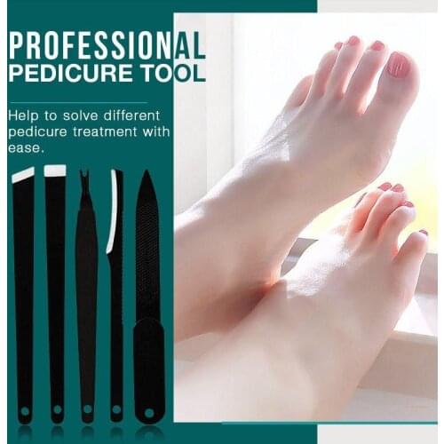 5pcs Professional Pedicure Tools Foot Care Beauty Kit Foot Rasp Dead Skin Remover Pedicure Kit Dropshipping