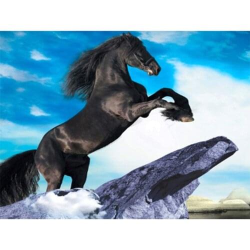 5D DIY Full Square/round Diamond Painting Horse Diamond Embroidery Animals Rhinestones Mosaic Sale Home Decoration