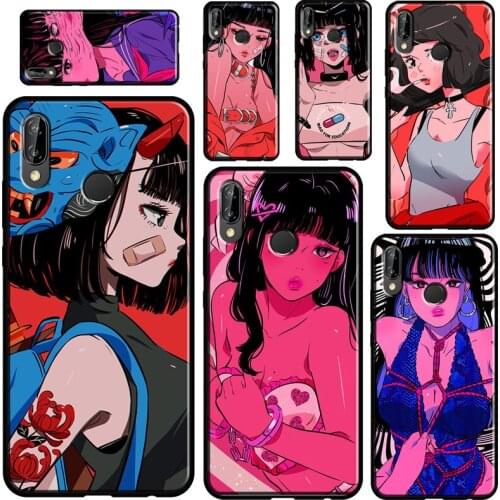 Anime Aesthetic Girl For Huawei Nova 5T Mate 20 Lite P Smart 2019 2021 Case For Huawei P30 P40 Lite P10 P20 Pro