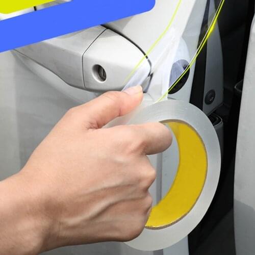 Car Scratchproof Tape Car Door Sill Bumper Strip Protector Tape Traceless Transparent Cars Stickers Tapes