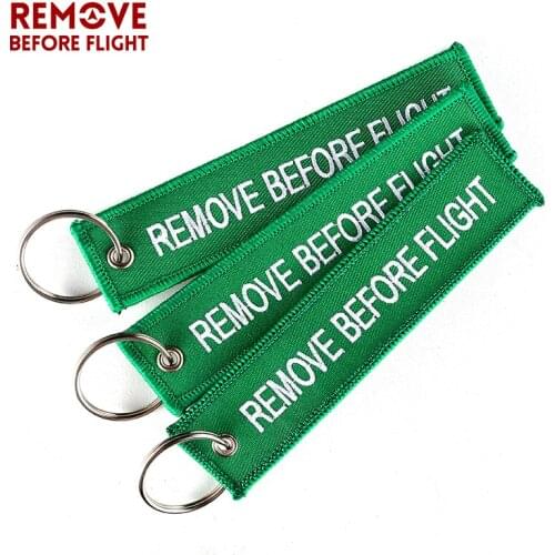 Remove Before Flight Keychain Embroidery Keyring Aviation Gift Luggage Key Tag Motorcycle Car Key Chain Chaveiro 10pcs/lot