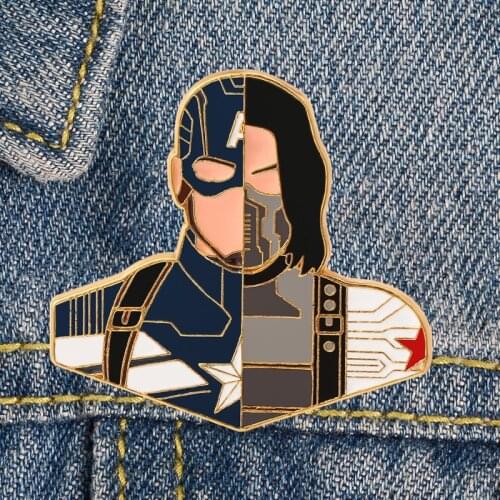 LT966 Cool Enamel Pin Movie Brooches Bag Lapel Pin Cartoon Holiday Badge Backpack Decoration Jewelry Gift Accessories