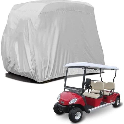 4 Passenger Golf Cart Cover 210D Oxford Waterproof Dustproof Roof Enclosure Rain Cover for EZ GO, Club Car, Yamaha