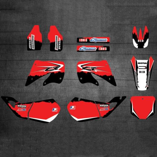 CR125/CR250 GRAPHICS Personalised Stickers Motorcycle Decals Kits For Honda CR125 CR 125 1998 1999 CR250 CR 250 1997 1998 1999