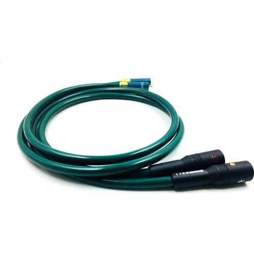 Hi-end HIFI Pair FA-220 OCC RCA to XLR male Cable Audio Amplifier CD DVD player RCA interconnect