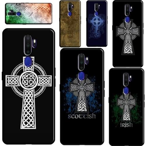 Celtic Knot Cross Phone Case For OPPO A5 A9 A31 A53 2020 A52 A72 A15 A83 A91 A1K A5S Reno2 Z Find X2 X3 Pro