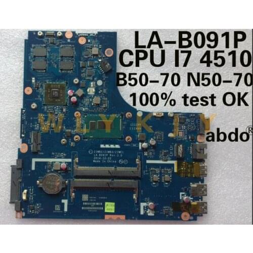 Abdo abdo LA-B091P motherboard for Lenovo B50-70 N50-70 notebook motherboard CPU i7 4500U 4510U R5 M230 2G DDR3 100% test work