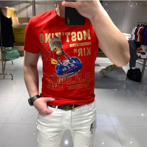 New Summer Mens luxury top tees New Male T-shirt cotton fashion bottoming shirt Designer man tee shirts