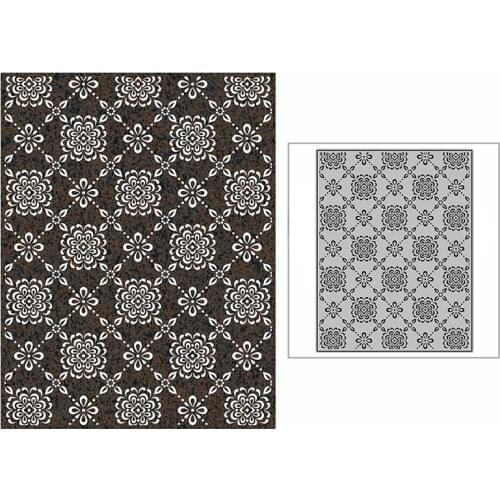 New Spotted Floral Line Blossom Background Plate Craft Embossing 2021 Metal Cutting Dies for DIY Scrapbooking Album Card Making