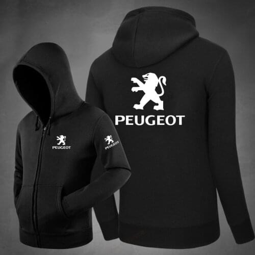 Autumn winter clothes for male Peugeot sweatshirt cardigan jacket tooling coats