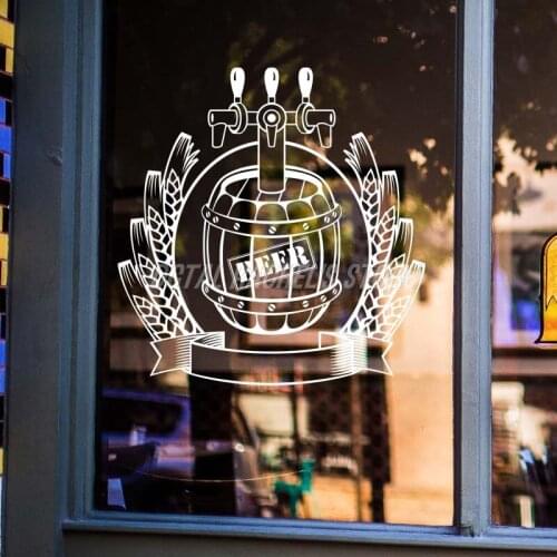 Beer Shop Sticker Craft Beer Barrel Quality Vintage Shop Decor Sign Retro Bar Pub Poster Decal Vivyl
