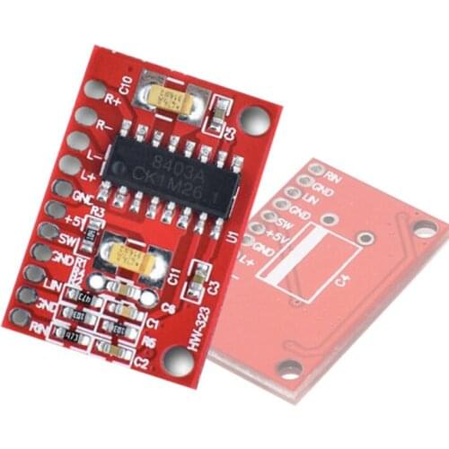 PAM8403 Module Digital Power Amplifier Board Miniature Class D Power Amplifier Board 2 * 3 W High 2.5 ~ 5 v USB Power Supply