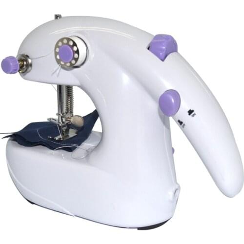 Portable 2 in 1 Batteries Operated Mini Handheld sewing machines Dual Speed Double Thread Multifunction Automatic Tread Rewind