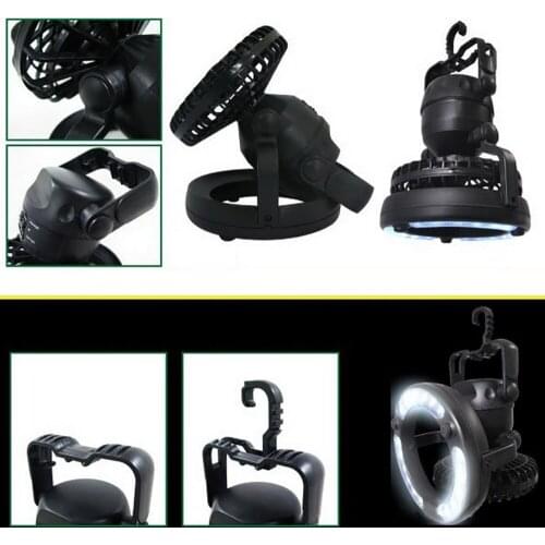 Portable 18 LED Camping Ceiling Light CLantern Cooling Fan 1 Flashlight Outdoor Tools Night Safety Lights Fishing Tent Lamp