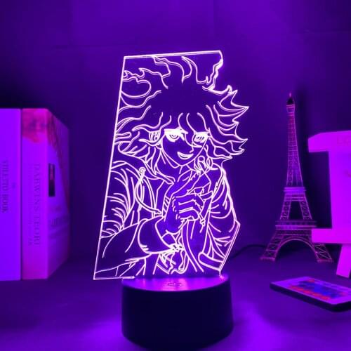 Led Anime Lamp Danganronpa V3 Avatar Figures Nagito Komaeda Lights Led For Decoration Night light plug in