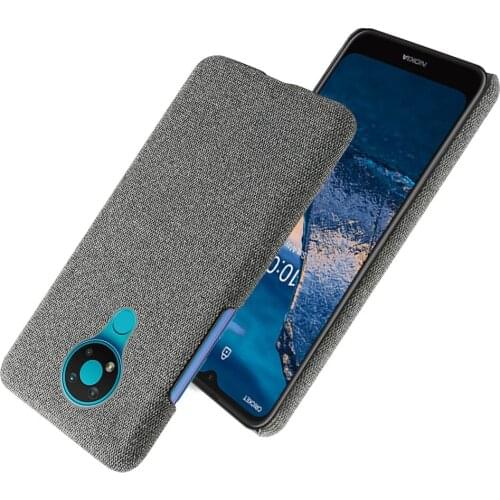 Slim Cloth Texture Fitted Cover For Nokia 3.4 Case 6.39'' Fabric Antiskid Anti-fall Capa For Nokia 3.4 TA-1288, TA-1285, TA-1283