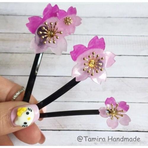 Touken Ranbu Online Token Ranbu: Hanamar sakura Cherry flower hair pin 3 pcs per set