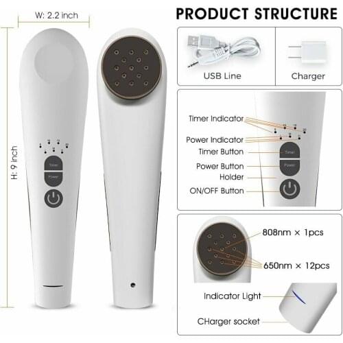 Cold Laser Therapy Device for Pain Relief,Red Light Therapy,Lower Back Pain Knee Joint Physical Therapy,Rehab Physiotherapy