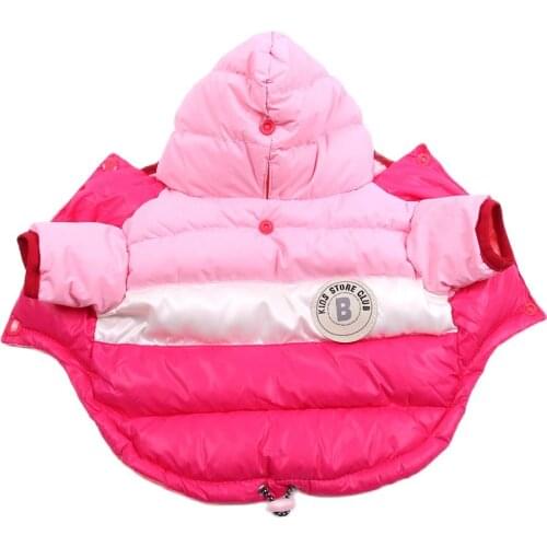 Winter Dog Clothes Dog Cat Warm Coat Jacket Waterproof Splice Pet Puppy Winter Hoodie Outfit 6 Colours 8 Sizes